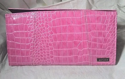 Miche Classic Shell Only in Pink Faux Leather Crocodile Skin Texture - Image 1 of 4