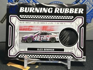 2024 Panini Donruss Racing Burning Rubber Materials Relic BRM-AB Alex Bowman - Picture 1 of 2