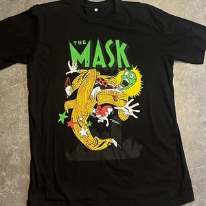 MASK Movie T-Shirt Vintage Used Jim Carrey Rare XL - Picture 1 of 4