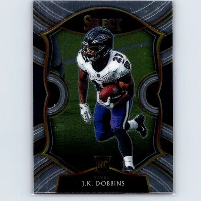 2020 Panini Select J.K. Dobbins Rookie #52 Baltimore Ravens - Image 1 of 2
