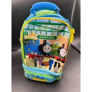Thomas & Friends 2 Pockets Blue&Green Bag with Handle&Zipper 【sold as it is】 - Picture 1 of 4