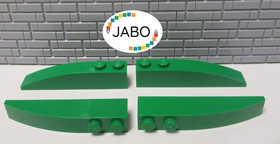 (G4/5) LEGO 4x 42022 Arch Brick Slope 6x1 Green