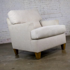 Sedia moderna Lloyd Club o Accent di Flexsteel imbottita con tessuto tweed beige - Foto 1 di 17