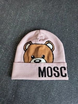 Berretto Moschino rosa misto lana testa di orso taglia:1 TAGLIA - Immagine 1 di 4
