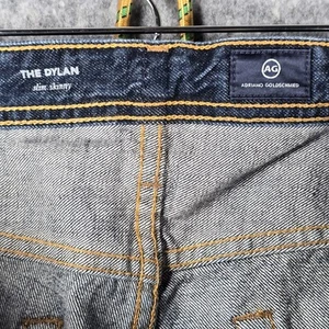 AG Adriano Goldschmied The Dylan Slim Skinny Jeans Mens 34x34 Blue Wash Denim - Picture 1 of 20