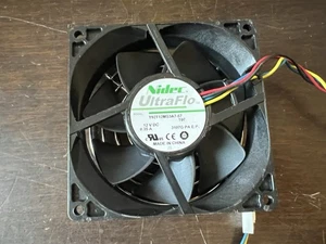 Nidec UltraFlo T92T12MS3A7-57 92*25mm DC12V 0.35A 4-Pin Cooling Fan w/Fan Grill - Picture 1 of 2
