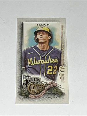 CHRISTIAN YELICH 2022 Topps Allen & Ginter Mini A&G Back Parallel #74 Brewers - Image 1 of 2