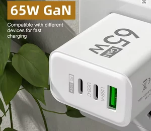 3-fach 65W USB Typ-C PD Schnellladegerät für iPhone für Samsung Xiaomi - Bild 1 von 6