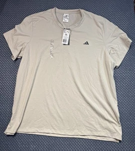 Camiseta de entrenamiento manga corta Adidas Axis 3.0 Tech para hombre nueva con etiquetas talla 2XL color crema - Imagen 1 de 6