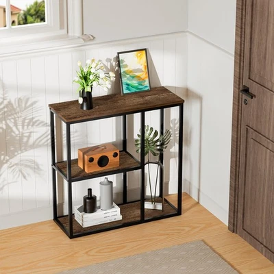 WOHOMO Console Table Small Entryway Table with Storage Shelves 30cm Narrow So... - Image 1 of 4