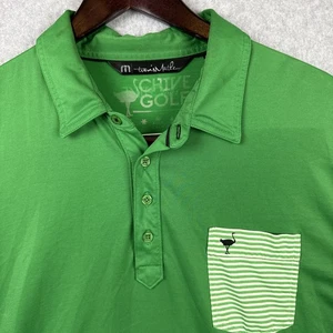 Travis Mathew Poloshirt Herren XXL Grün The Chive Golf Pima Baumwolle Kurzarm - Bild 1 von 10