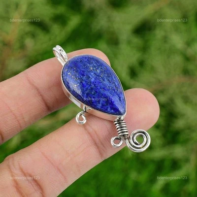 Sisters Day Sale 925 Silver Natural Lapis Lazuli Handcrafted New Pendant Jewelry - Image 1 of 4