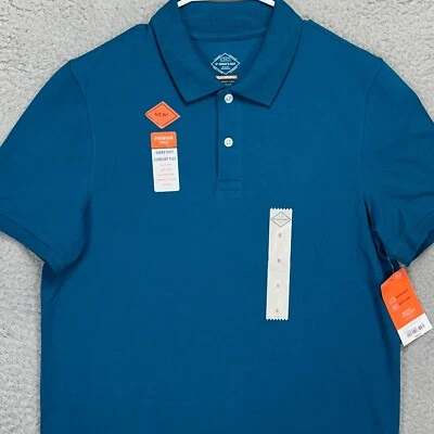 Camisa polo de golf St. Johns Bay para hombre pequeña verde azulado ajuste clásico comodidad flexible rugby NUEVA Foto 1 de 4