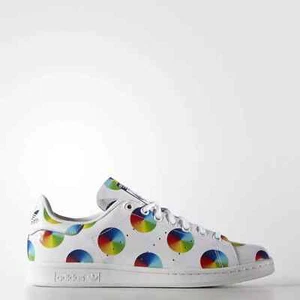 Adidas Originals Mens Stan Smith Rainbow Polka Dots Shoes Size 10 us S77367 - Picture 1 of 3