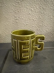 Unique HERS Coffee Cup MCM Vintage 8oz Avocado Green color - Picture 1 of 11