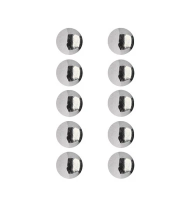 Piercing Gioielli Chiusura Set 10 Blocca Palla Acciaio per 1,2mm, Misura 2-4mm - Immagine 1 di 2
