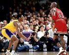 Kobe Bryant And Michael Jordan At A Game 8X10 Picture Celebrity Print