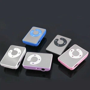 Mini Schwarz Mirror Clip USB Digital Mp3 Music Player neu. Card Support d J9C4 - Bild 1 von 7