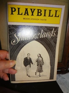 PLAYBILL "SHADOWLANDS" NOVEMBER 1990 AT THE BROOKS ATKINSON THEATRE - Bild 1 von 3