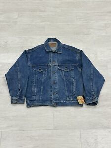 Vintage 90s Levi's 70507-0214 Red Tag Denim Trucker Jacket Deadstock NWT