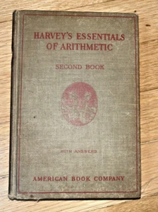 Harvey's Essentials of Arithmetic Second Book by L D Harvey (1916, HC) w/Answers - Picture 1 of 24