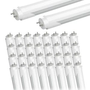 T8 4 Foot LED Tube Light Bulbs 28W 6000K Dual Row 4FT LED Shop Lights G13 Bi-Pin - Picture 1 of 7