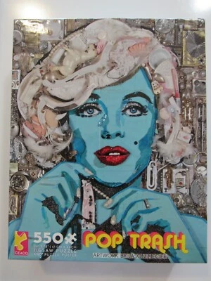 Ceaco Marilyn Monroe  Pop Trash 550 Piece Jigsaw Puzzle With Puzzle Poster New - Image 1 of 4
