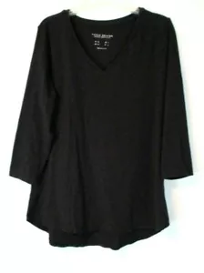 Susan Graver Modern Essentials Shirt Gr. M schwarz Pull On A308218 Damen CB65O - Bild 1 von 6