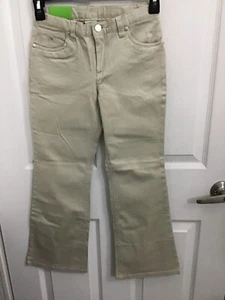 Circo Girl's Beige/Oyster Adjustable Waist Flared Pants Size 8 NWT - Picture 1 of 5