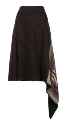 Saia assimétrica Roberto Cavalli, estampa animal. X-pequeno, pequeno, médio, grande. - Imagem 1 de 4