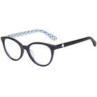 Kate Spade Women's Eyeglasses Blue Pattern Blue Oval Frame Demo Lens GELA 0GF5