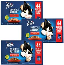 (€ 5,34/kg)  3 x Felix Jumbopack Katzenfutter (Huhn Ente Rind Lamm) - 132 x 85 g