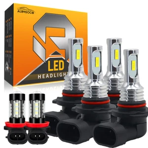Para For Ford Escape 2017-19 LED Faros delanteros Hi/Lo+Kit de luces antiniebla - Picture 1 of 15