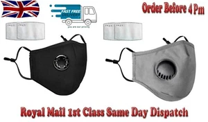 PM2.5 Anti Air Pollution Reusable Washable Face Mask & Activated Carbon Filters - Picture 1 of 23