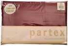 Claret Plain Dye QUEEN Bed Sheet Set by Partex | 225 Thread Count