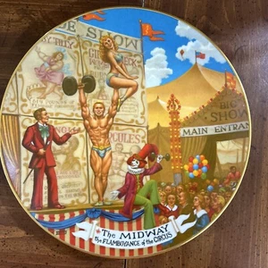 Ringling Bros and Barnum Bailey Collectors Plate The Midway - Picture 1 of 2