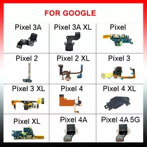 USB Charging Port Dock Flex Cable For Google Pixel 2 2XL 3 3XL 3A XL 4 4XL 4A - Picture 1 of 24