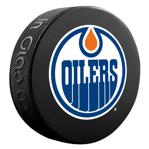 Edmonton Oilers Team Logo Official Basic Souvenir NHL Hockey Game Puck Cover