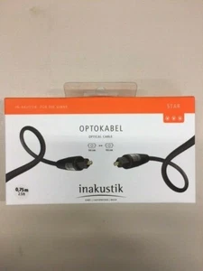 inakustik! Optokabel 0,75m Toslink/Toslink Listleiterkabel## - Bild 1 von 2