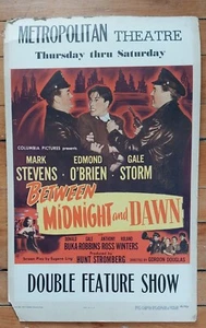 ZWISCHEN MITTERNACHT UND MORGENGRAUEN KINO POSTER 1950 EDMOND O'BRIEN MARK STEVENS - Bild 1 von 15