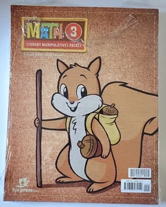 BJU Press Math 3 Manipulatives, 4th Ed., NEW! Student Packet Home School - Picture 1 of 3