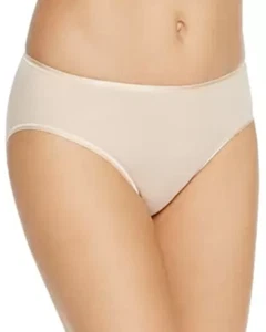 Hanro L45351 Womens Beige Seamless Cotton High Cut Briefs Size Small - Picture 1 of 3