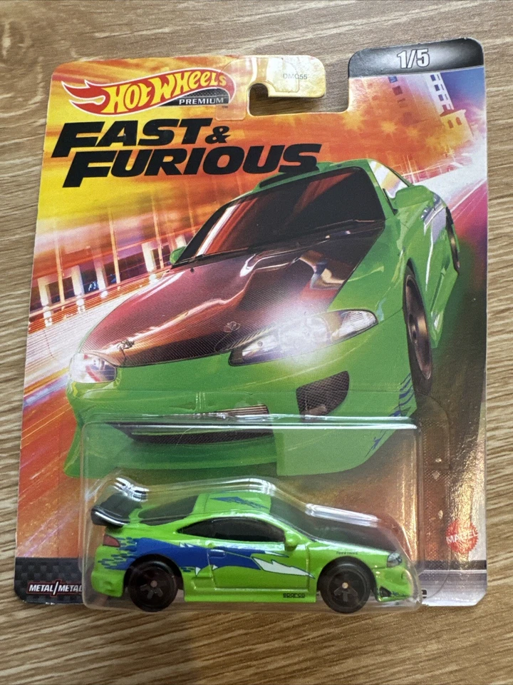 Hot Wheels Mitsubishi Eclipse 1:64 Car - Green (MTDMC55C9)
