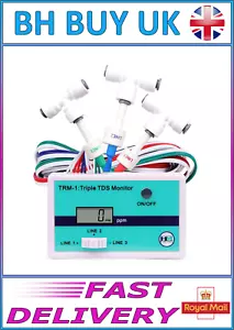 HM DIGITAL TRIPLE TDS METER, MARINE AQUARIUM, RO WATER, REEF, MONITOR, CORAL - Picture 1 of 13