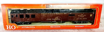 Pennsylvania RR Heavyweight Post Office Lounge Passenger Car HO Rivarossi 2723 - Image 1 of 4