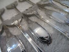 Gorgeous mid 20th c French 950 silver 12 oyster forks Empire Swan Puiforcat