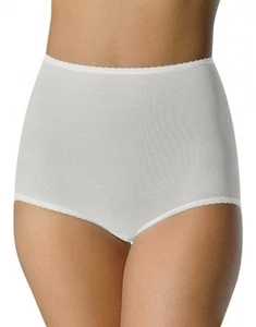 BALI Skimp Skamp Nylon/Spandex Full-Cut White Brief Plus Size 10/3XL - Picture 1 of 6