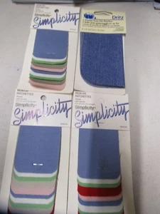 Iron-On Patches Lot 3-10pcs Simplicity Light Assorted 2 Dritz Denim - Picture 1 of 2