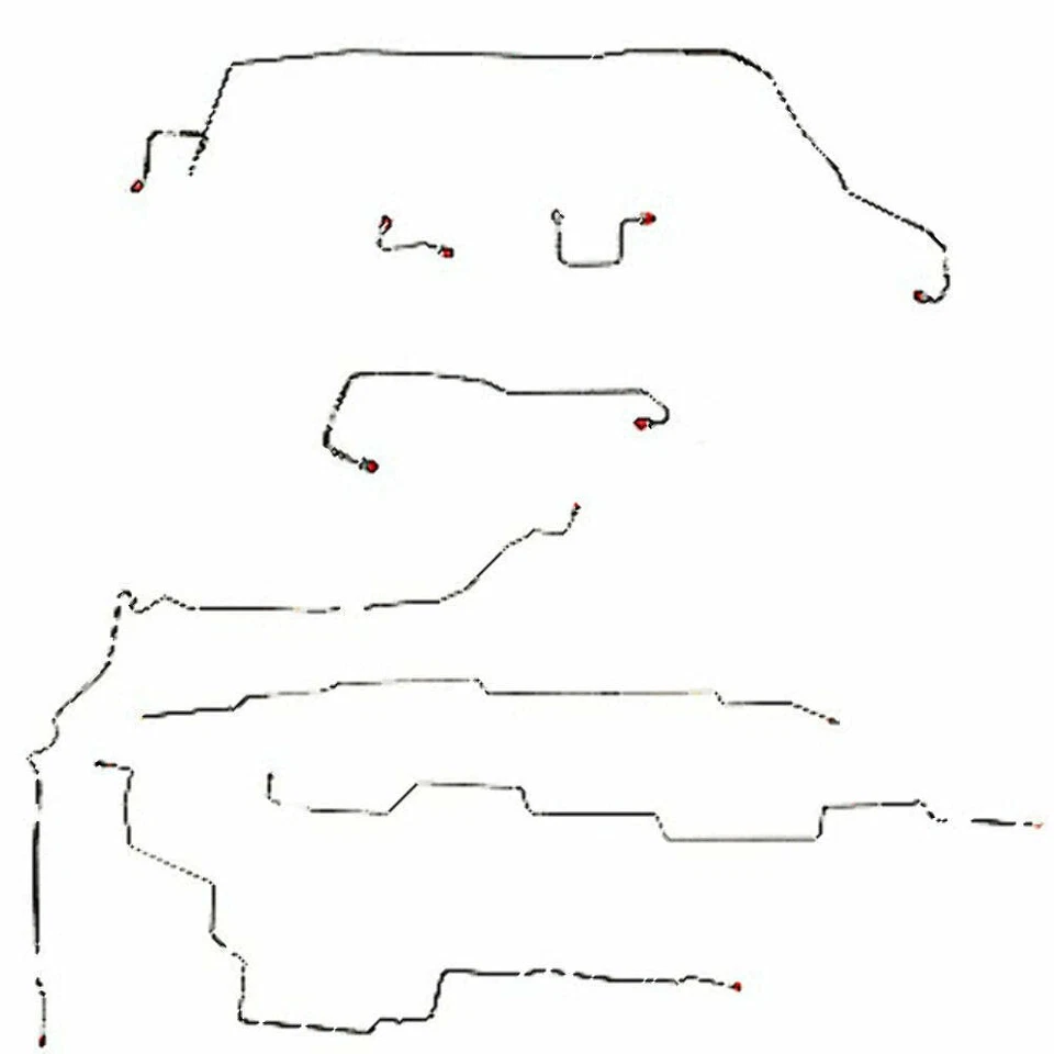 适用于 02-05 别克 Rendezvous 刹车线套件 4WD,3.4L,AWABS-CBK0006OM — 第 1/2 张图片