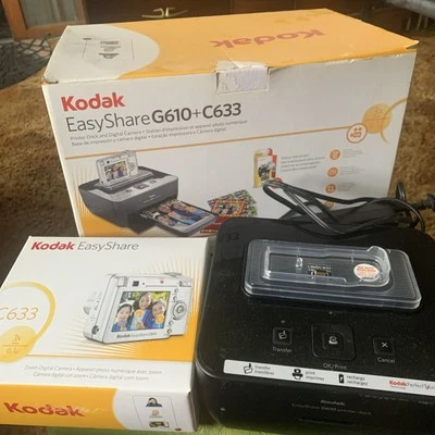 Kodak G610 EasyShare Dock Digital Thermal Photo Printer + Extras (No Camera) - Image 1 of 4